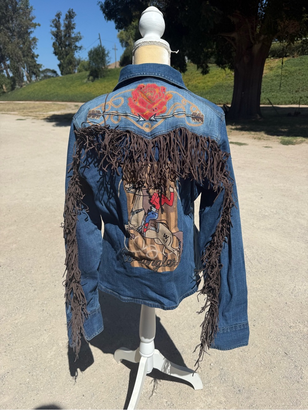 Wrangler Fringed Denim Jacket